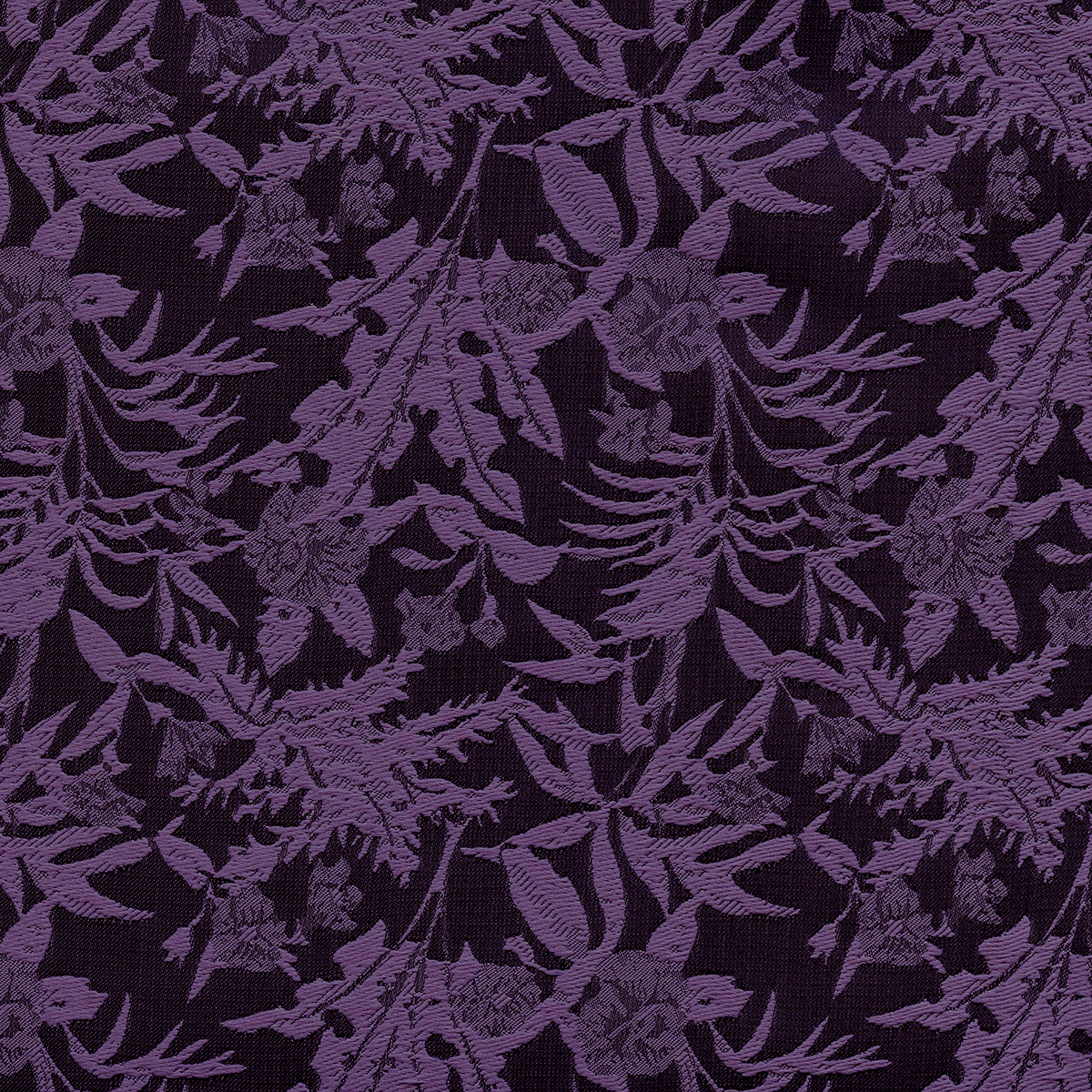 Fabric Polyester Jacquard; LTFZ165-004 Asian Floral Purple 